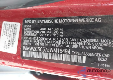 2014 Mini Countryman Cooper S from USA, damaged, VIN WMWZC5C57EWM18494